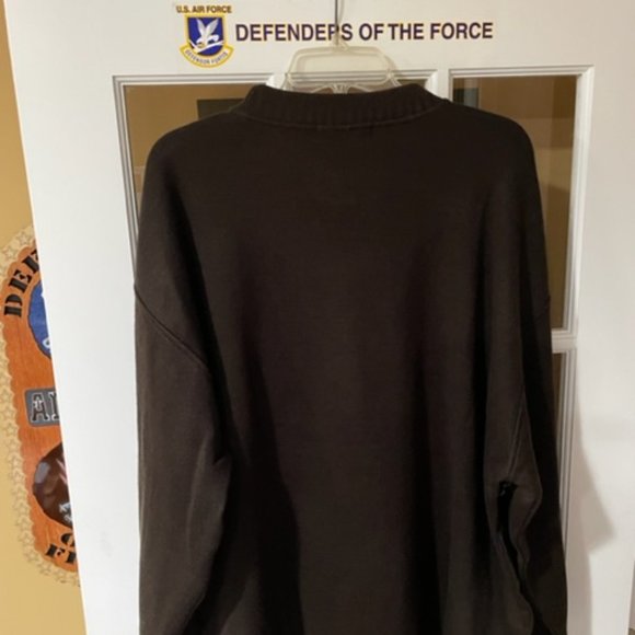 BAGAZIO Cashmere, Leather & Wool Pullover Sweater, XXL (Brown) - Picture 2 of 2